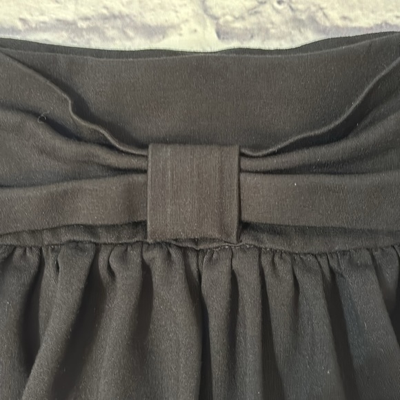 Kate Spade Kammy Skirt Bow Detail Black Stretchy Knit Pull-On Girls Size Medium - Picture 10 of 10